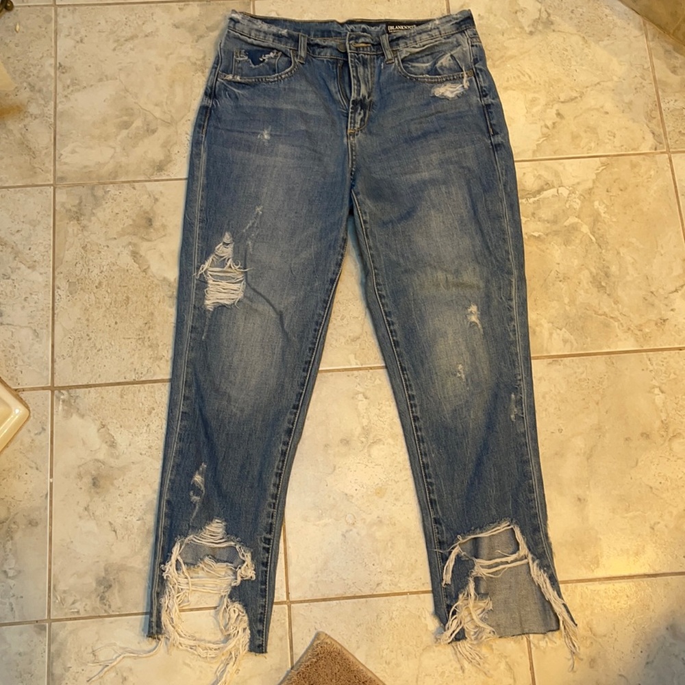 blank nyc Madison cropped jeans